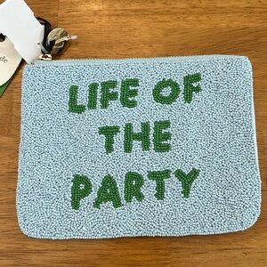Kate Spade Life Of The Party Beaded Clutch nwt